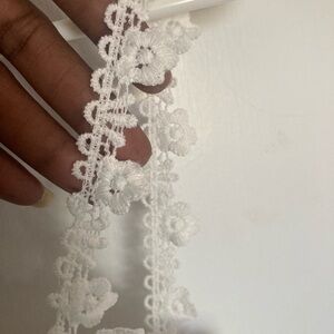 Spaghetti Strap White Lace MIDI dress